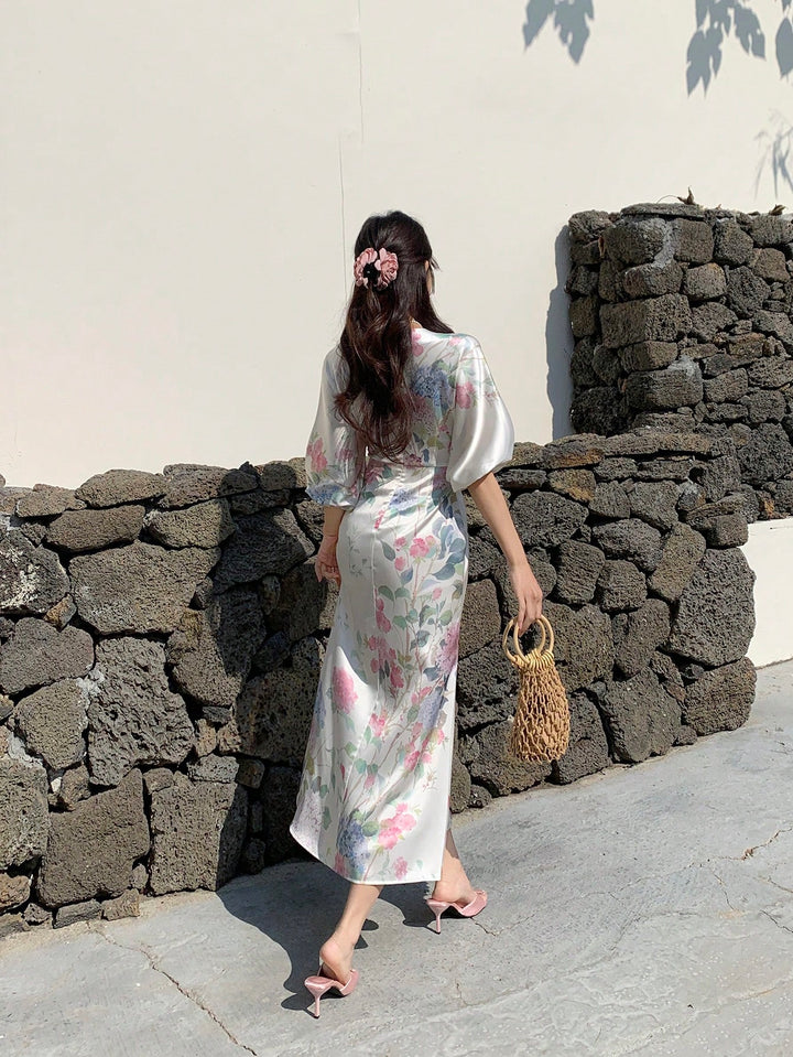 Rochie maxi SHEIN, mix culori
