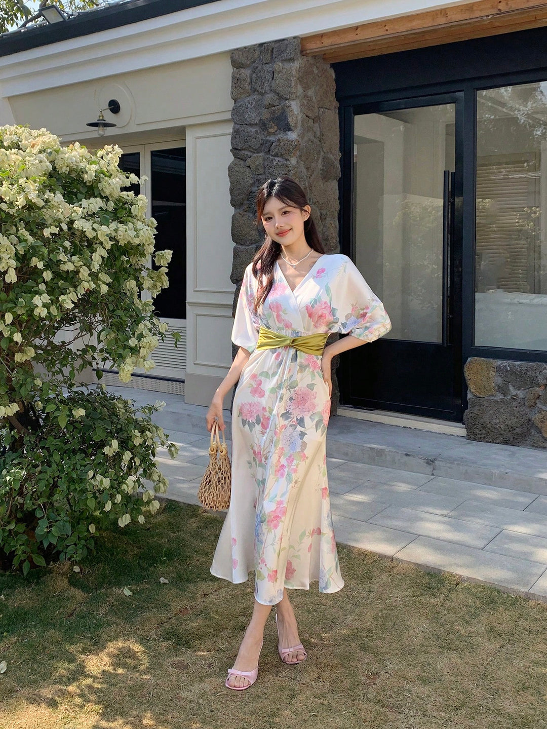 Rochie maxi SHEIN, mix culori