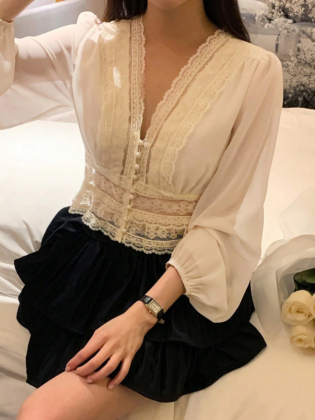 Top SHEIN, bézs
