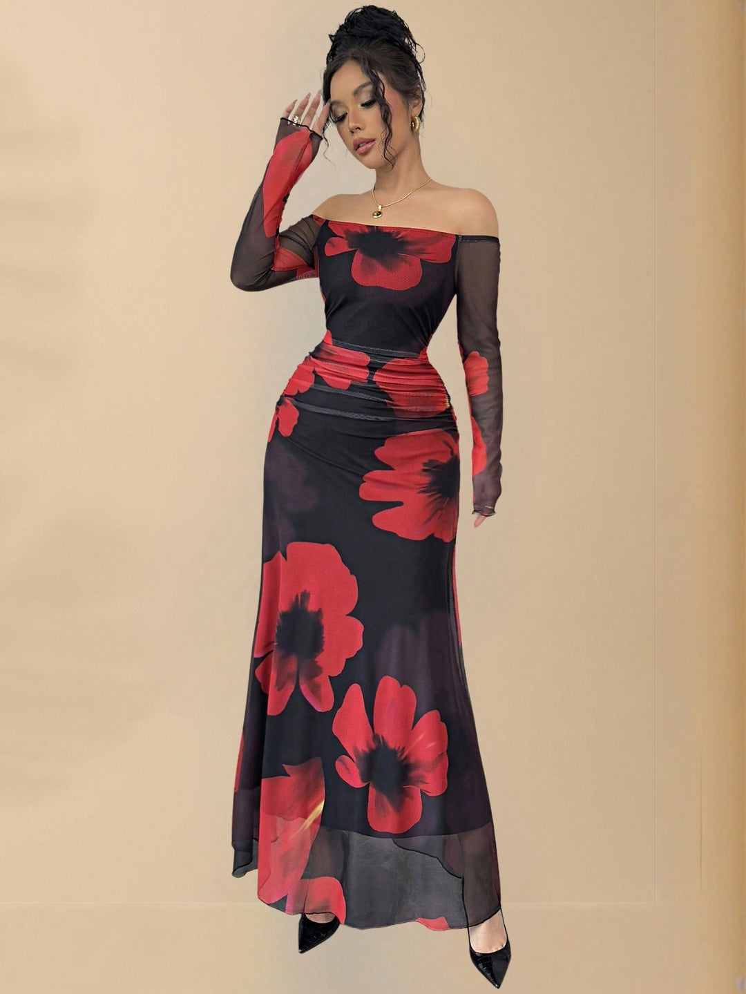Rochie maxi SHEIN, negru