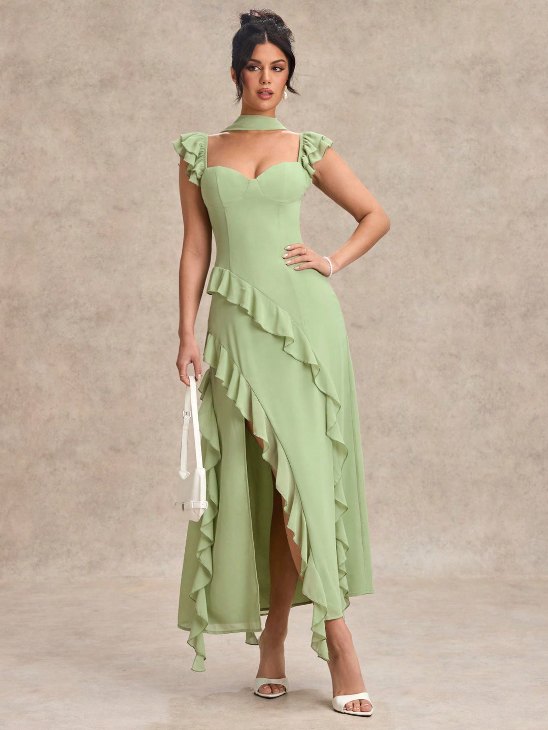 Rochie maxi SHEIN, verde