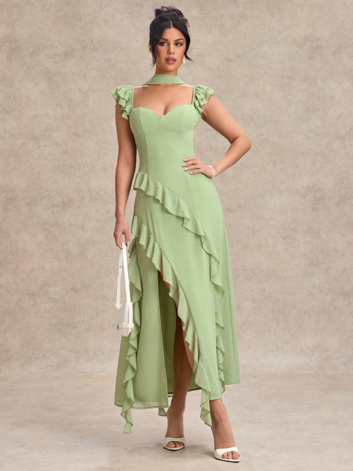 Rochie maxi SHEIN, verde