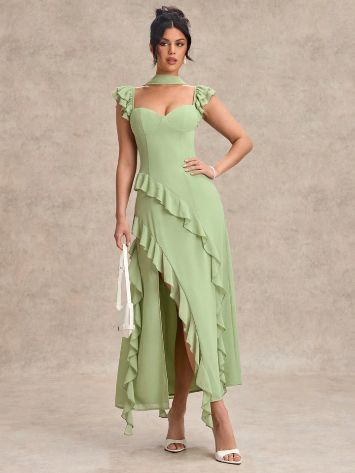 Rochie maxi SHEIN, verde