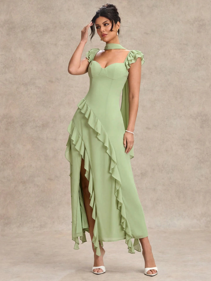 Rochie maxi SHEIN, verde