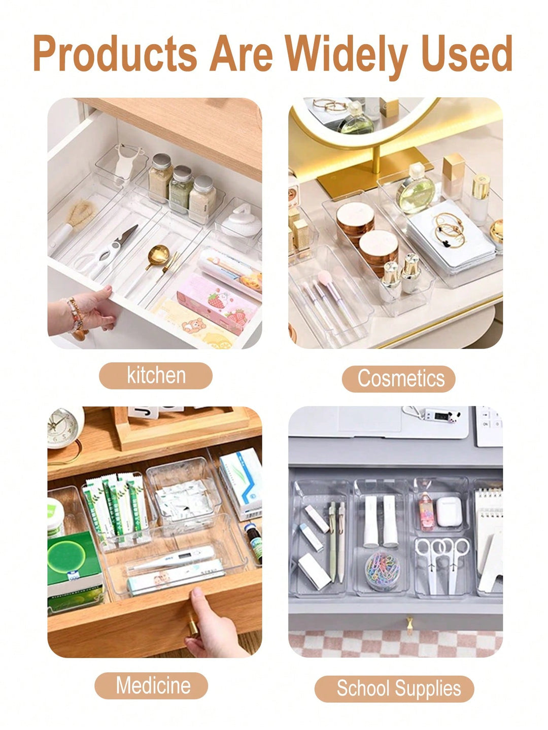 Cutie organizatoare SHEIN, transparent