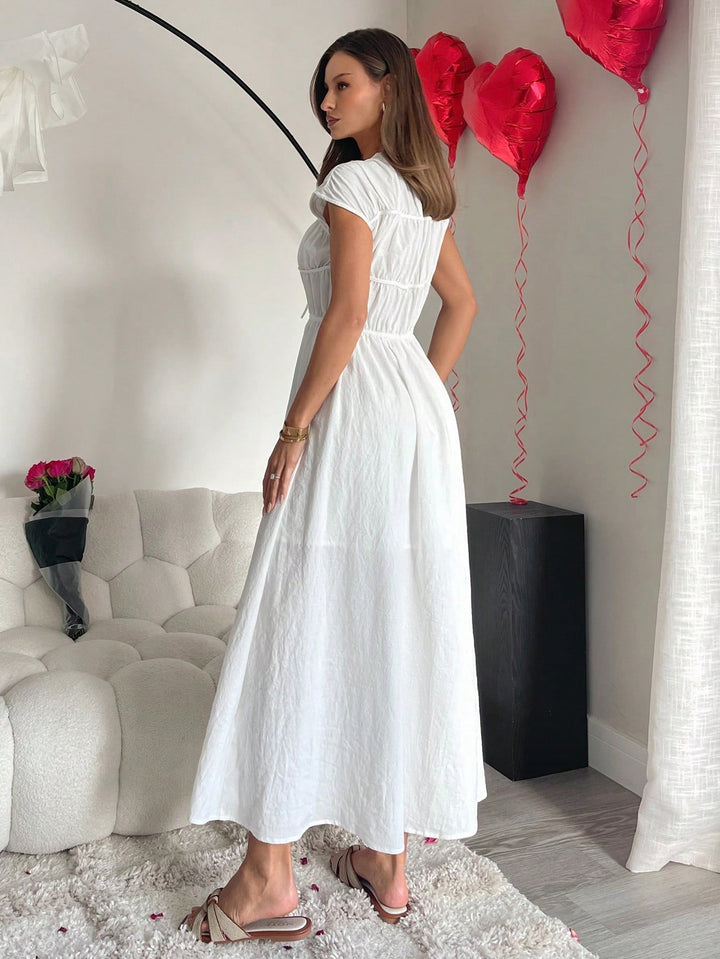 Rochie maxi SHEIN, alb
