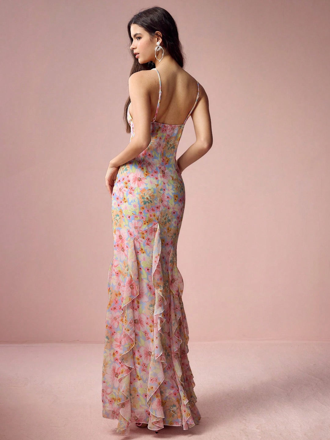 Rochie maxi SHEIN, mix culori