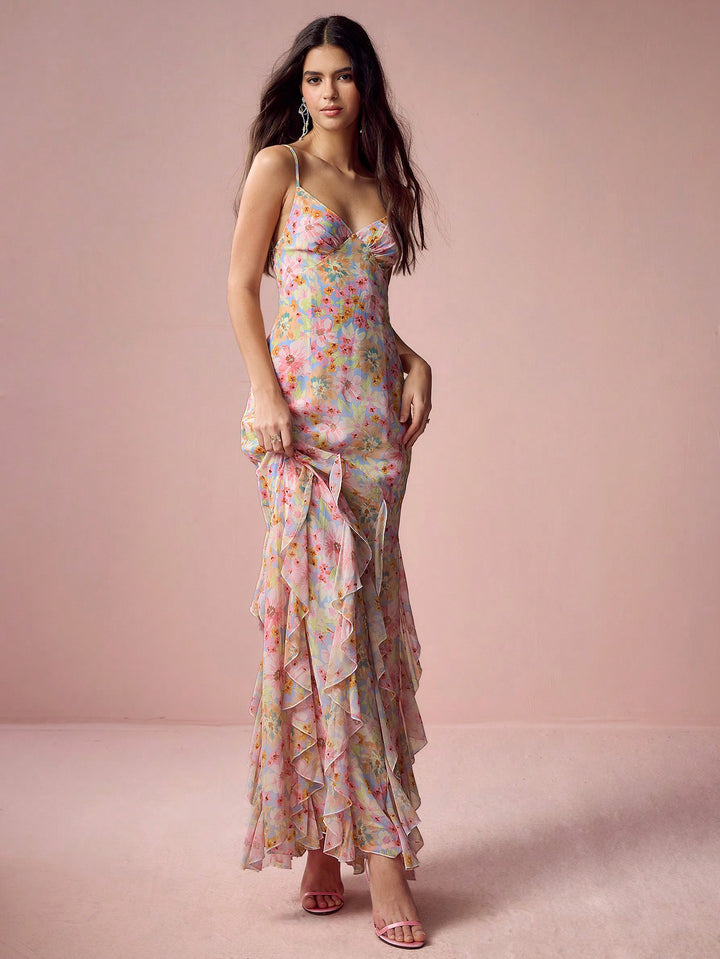 Rochie maxi SHEIN, mix culori