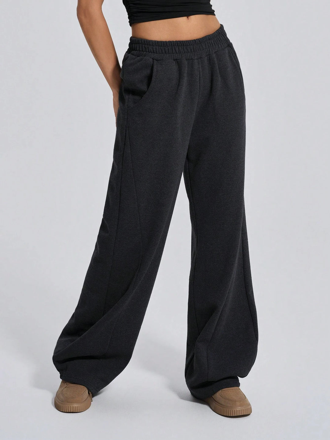 Pantaloni SHEIN, negru