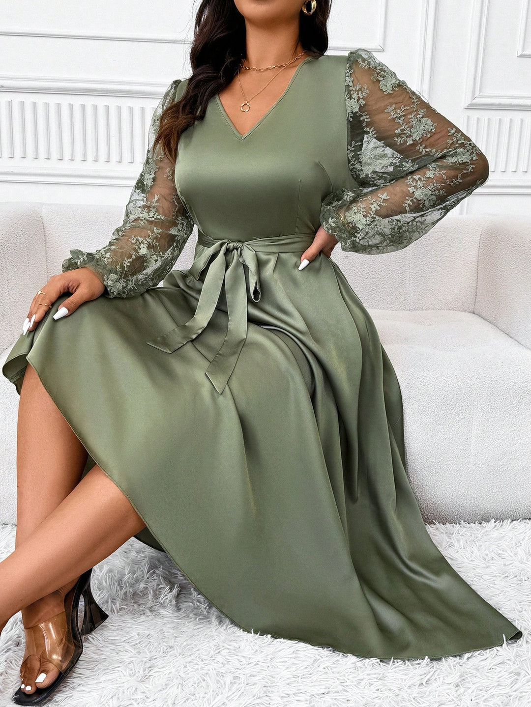 Rochie SHEIN, verde