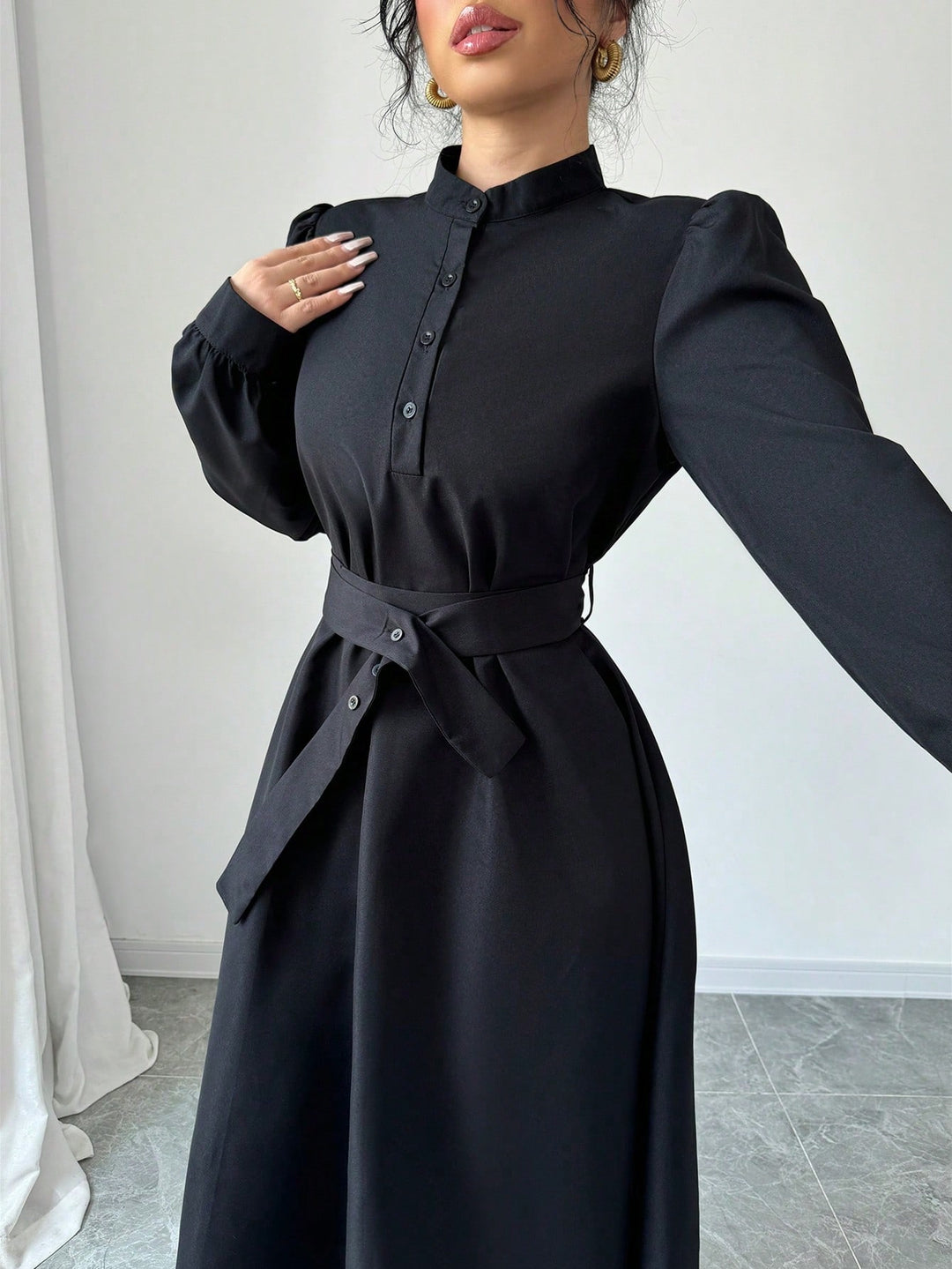 Rochie midi SHEIN, negru