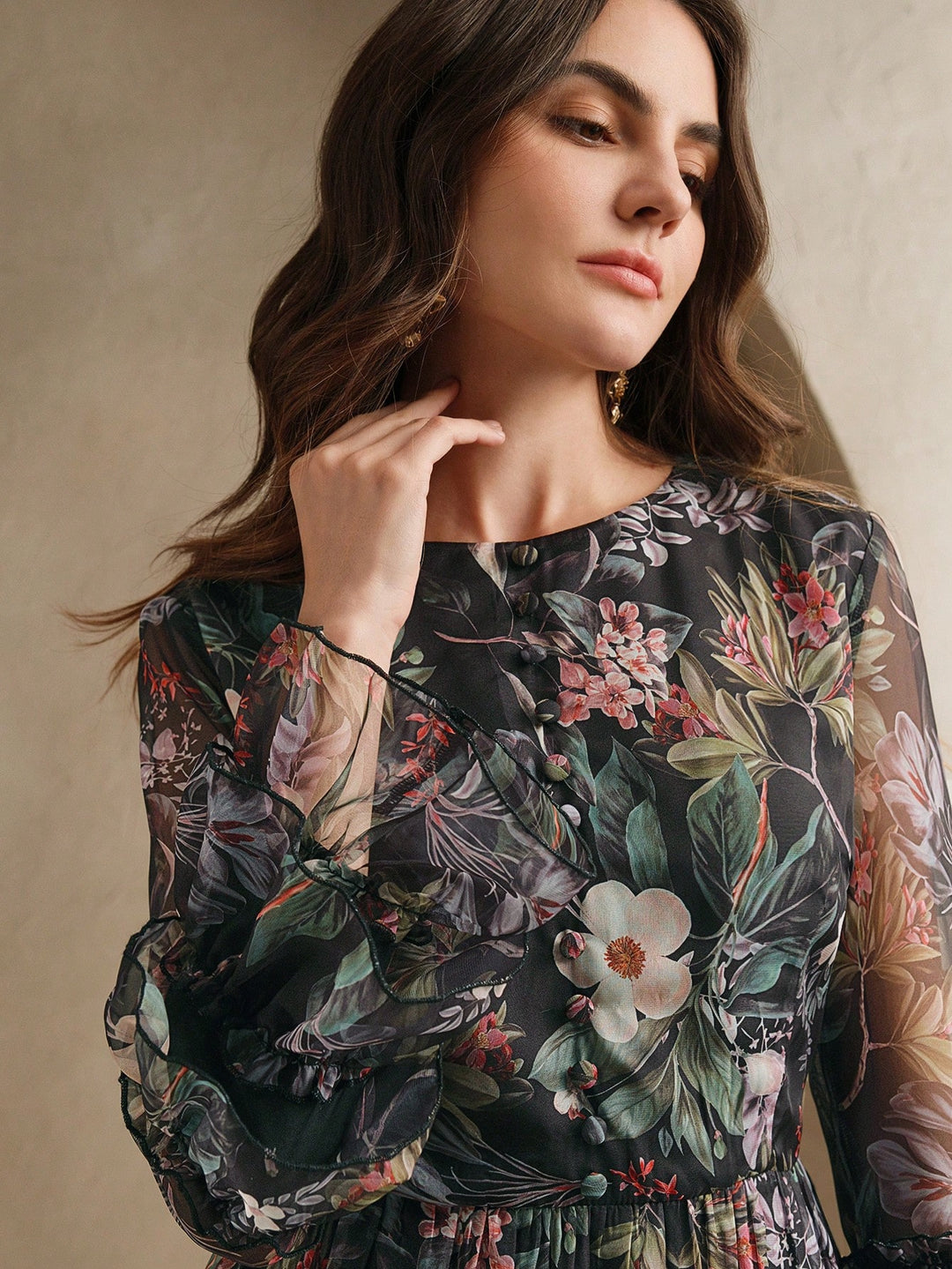 SHEIN Maxi ruha, fekete