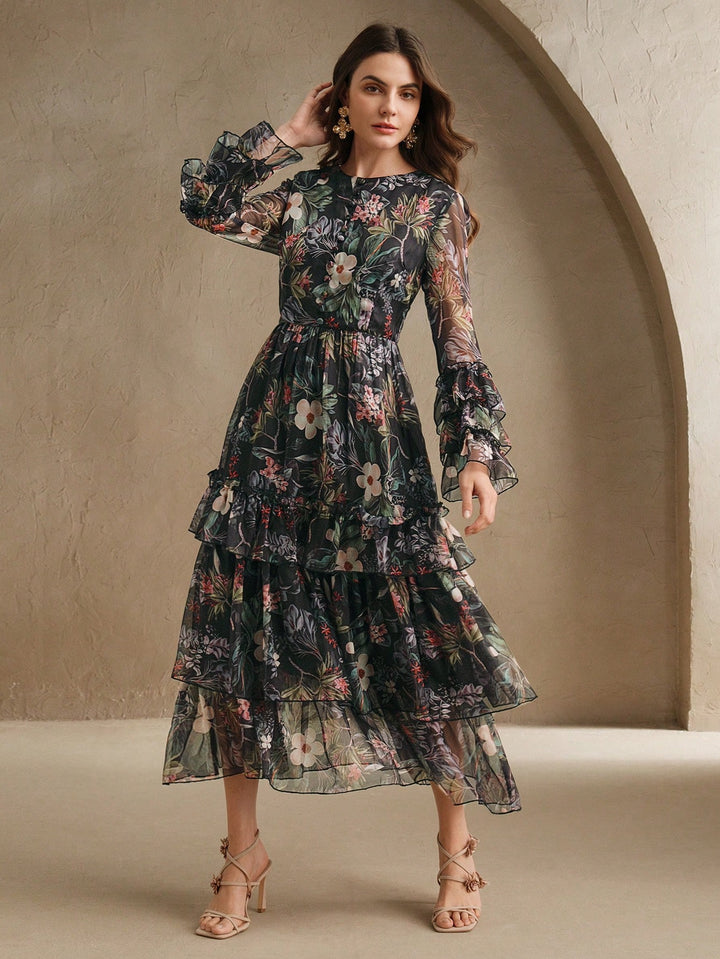 SHEIN Maxi ruha, fekete