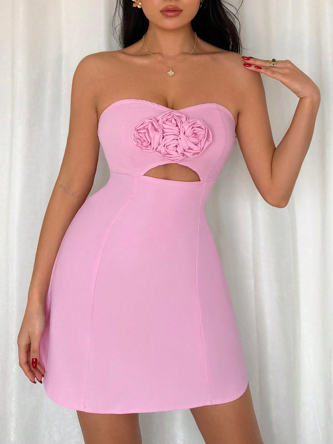 Rochie mini SHEIN, roz