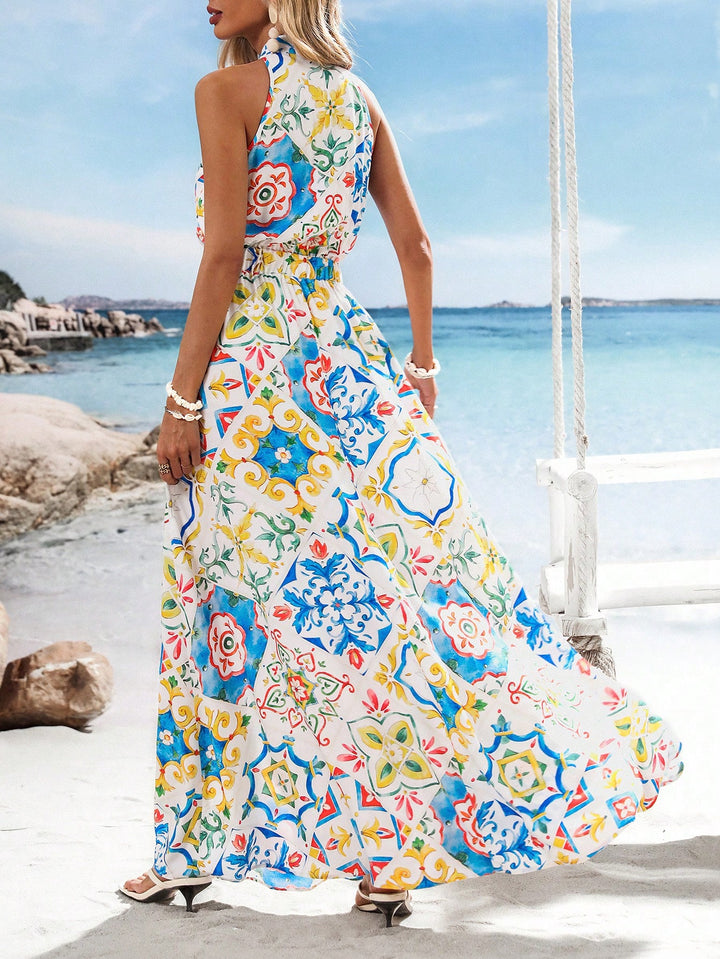 Rochie maxi SHEIN, mix culori