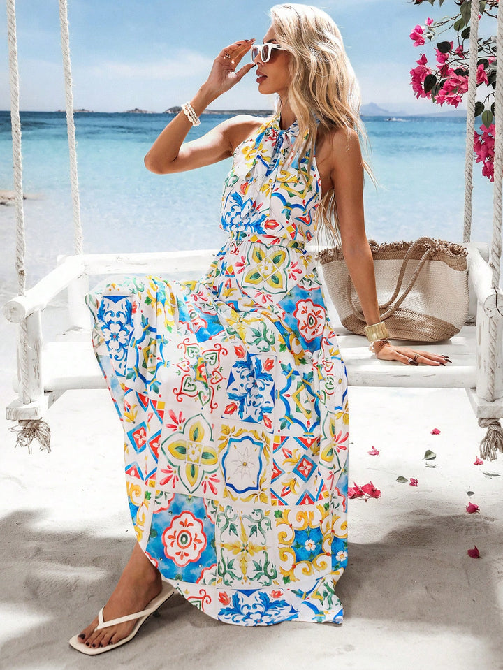 Rochie maxi SHEIN, mix culori