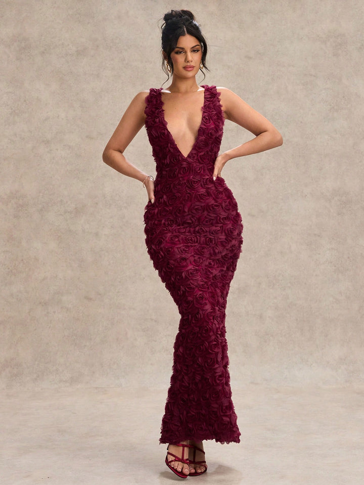 Rochie maxi SHEIN, roșu