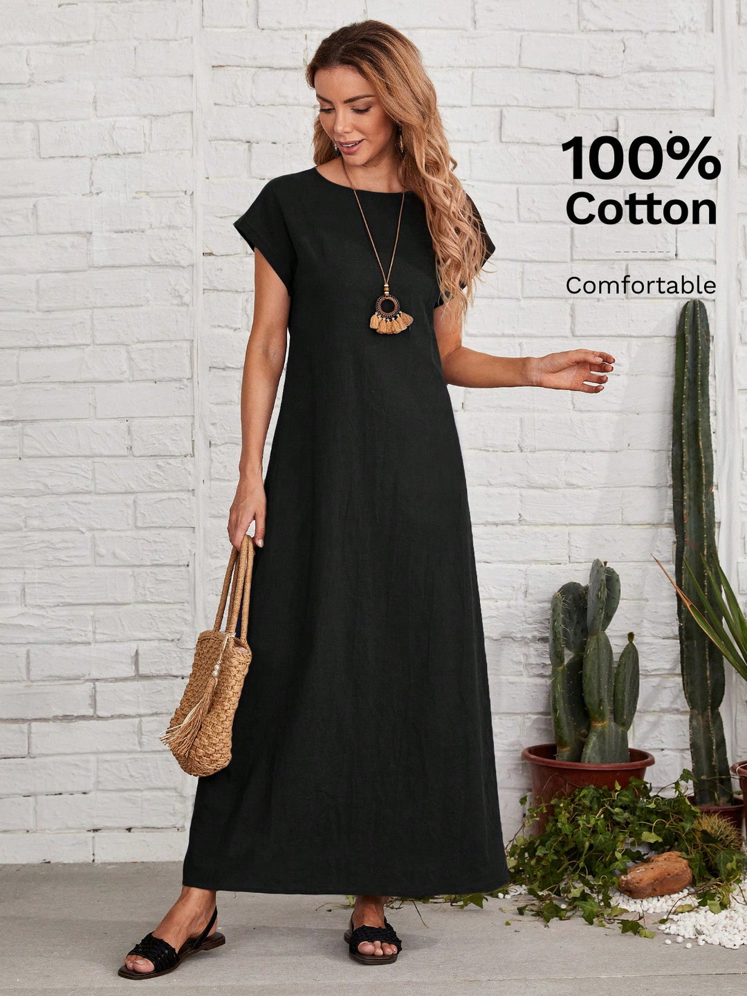 Rochie maxi SHEIN, negru