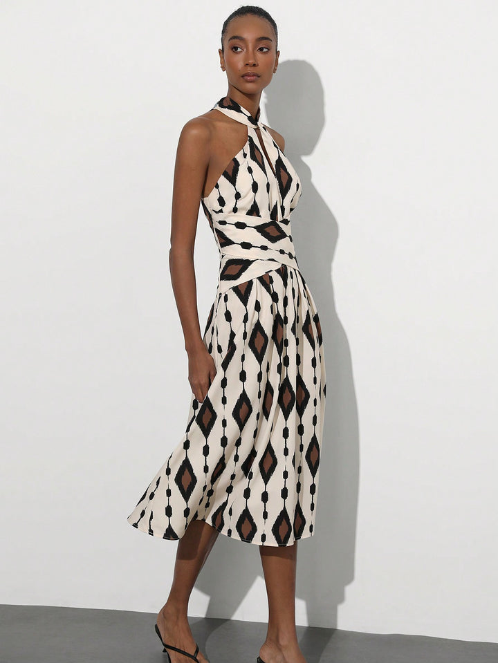 Rochie midi SHEIN, mix culori
