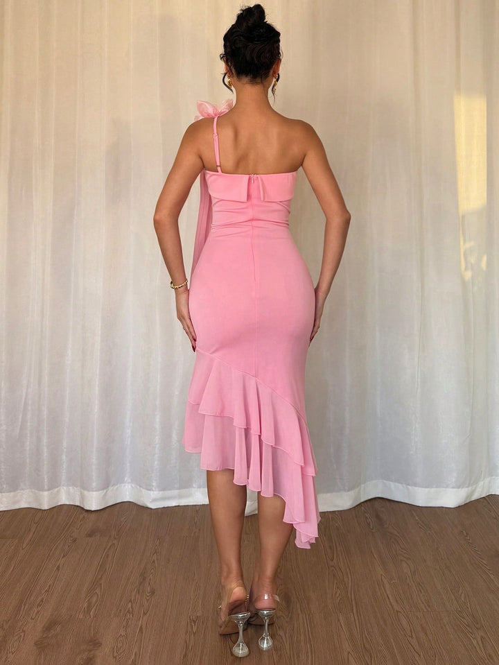 Rochie midi SHEIN, roz