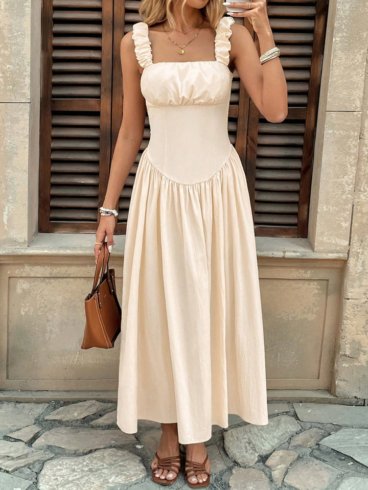 Rochie maxi SHEIN, bej