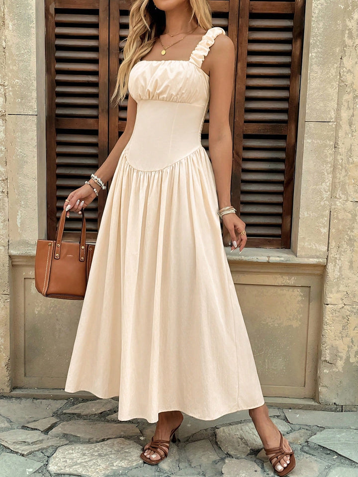 Rochie maxi SHEIN, bej
