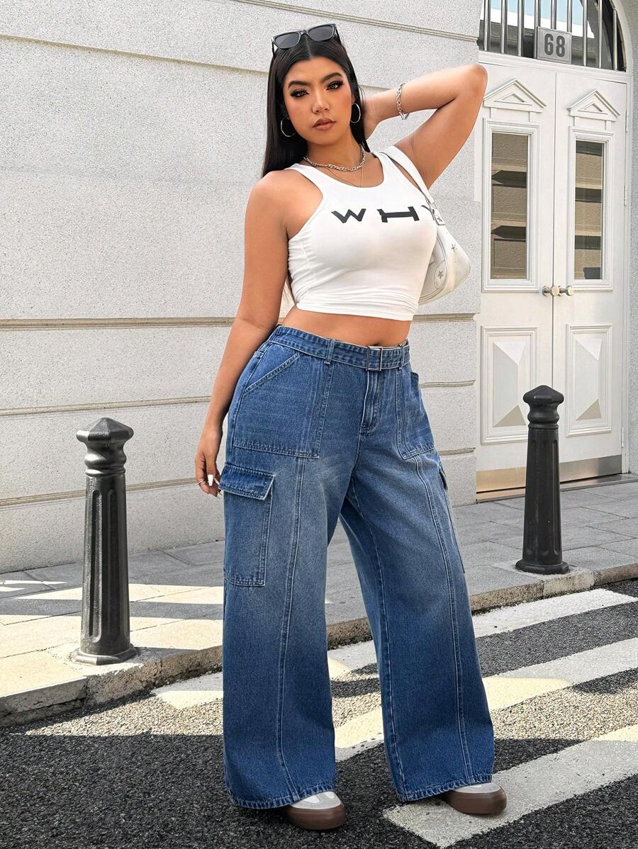 Jeans SHEIN, albastru