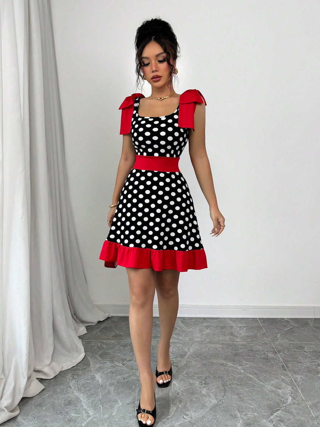 Rochie midi SHEIN, negru