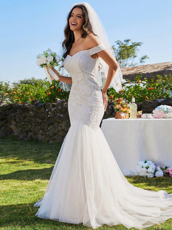 Rochie de mireasă SHEIN, alb
