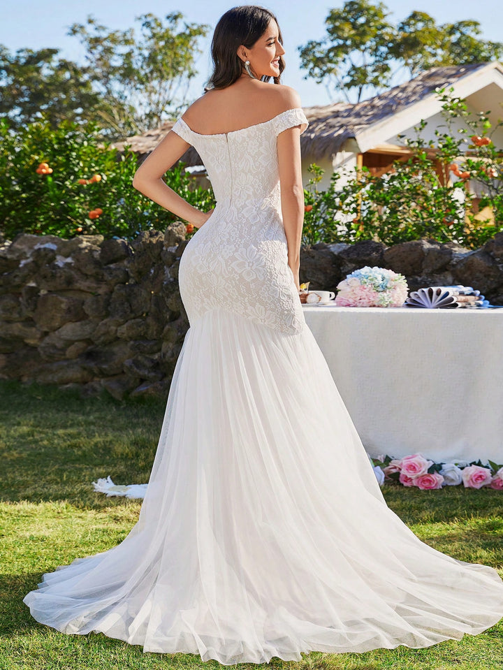 Rochie de mireasă SHEIN, alb
