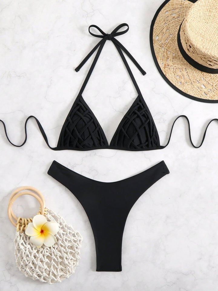 Set bikini SHEIN, negru