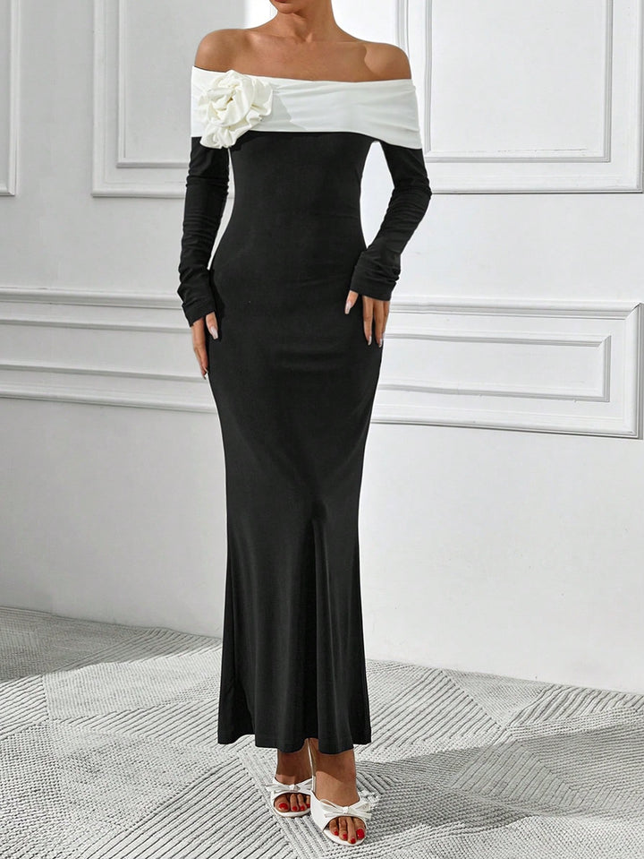 Rochie maxi SHEIN, mix culori