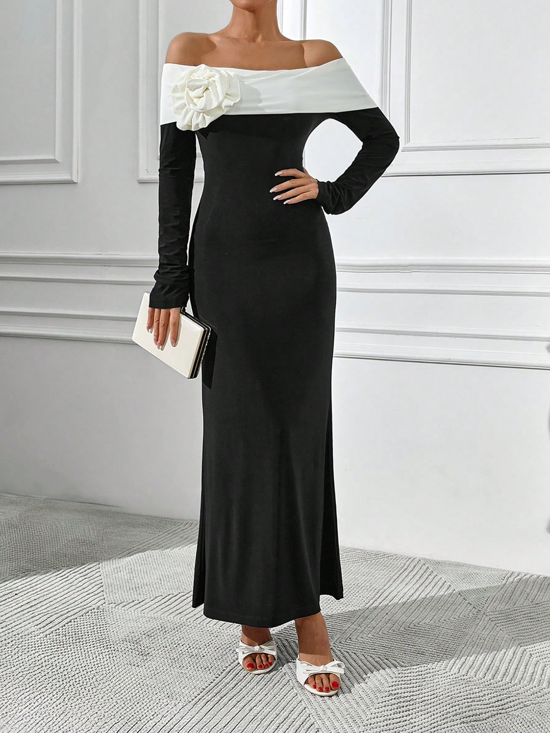 Rochie maxi SHEIN, mix culori