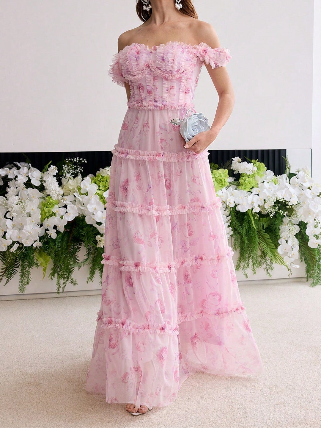 Rochie maxi SHEIN, roz