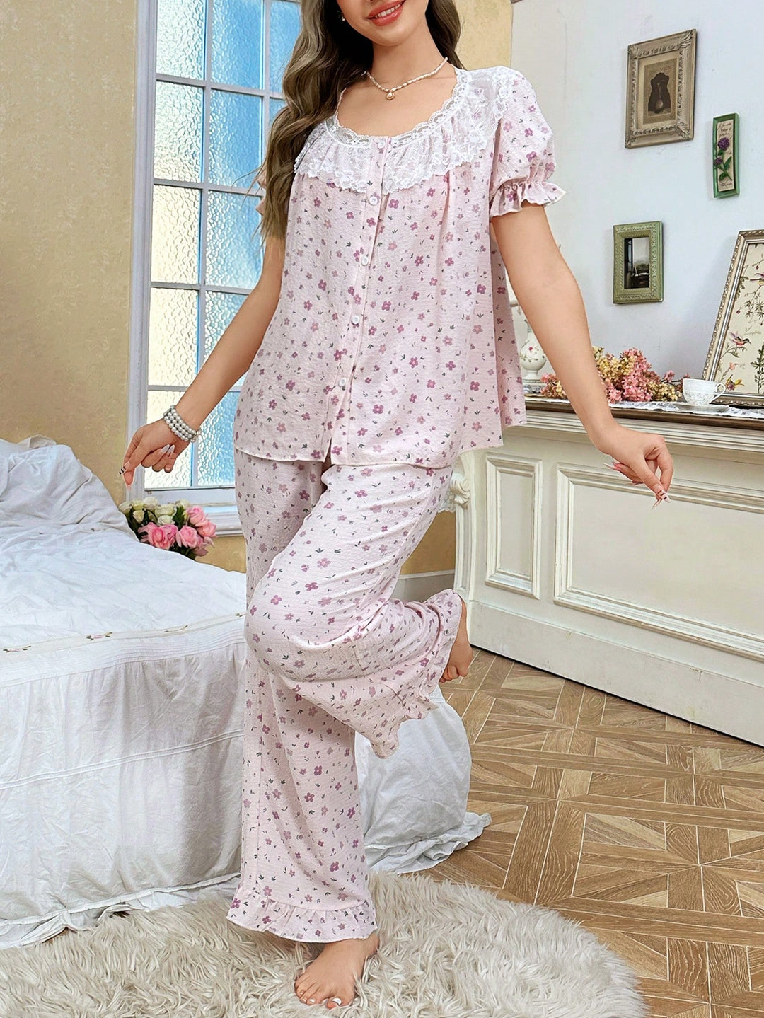 Pijama SHEIN, roz