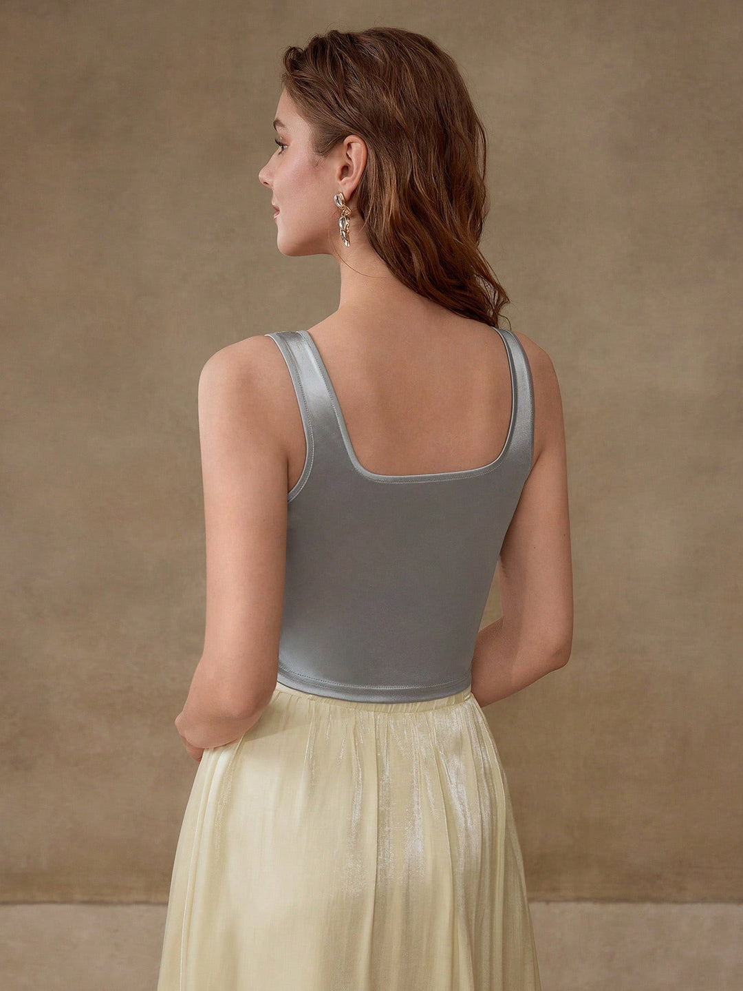 Top SHEIN, argintiu