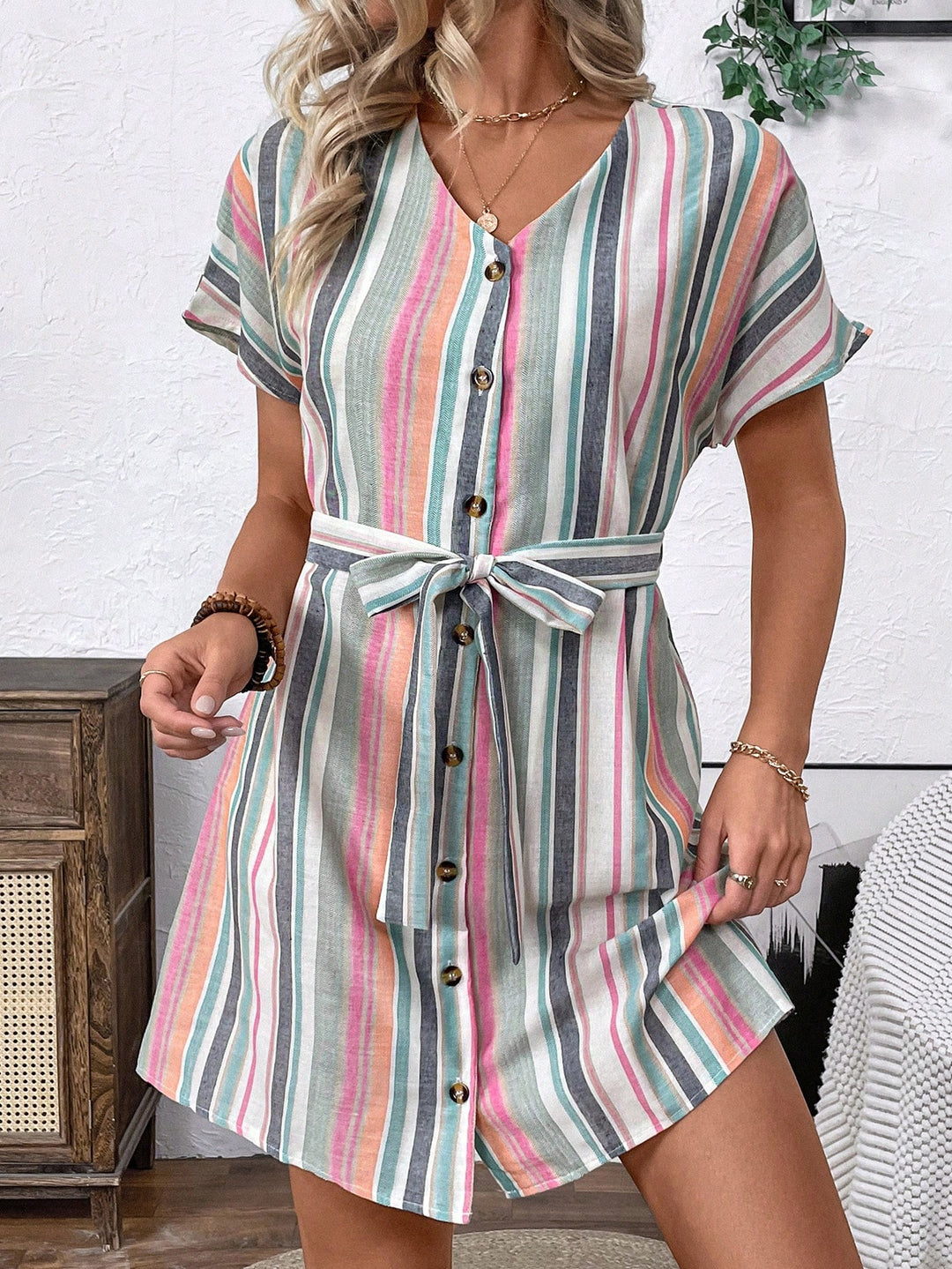 Rochie scurtă SHEIN, mix culori
