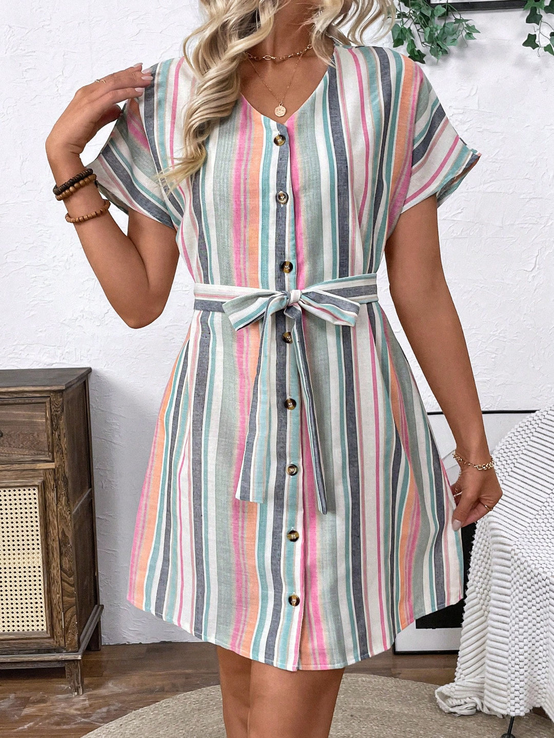 Rochie scurtă SHEIN, mix culori
