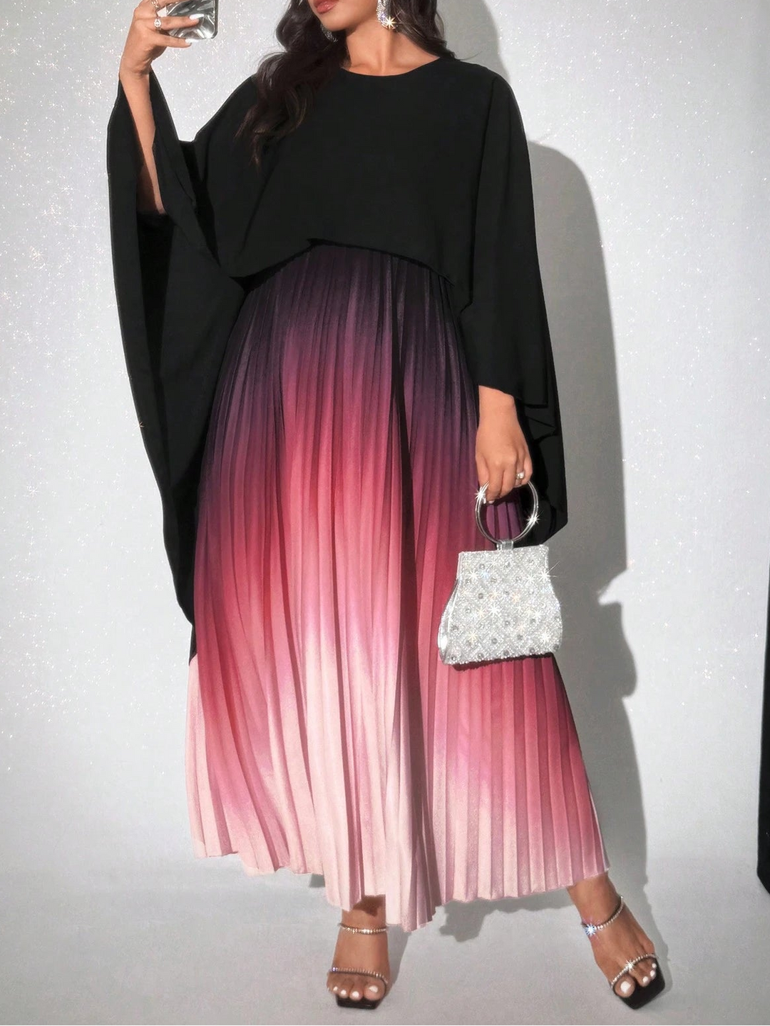 Rochie maxi SHEIN, mix culori