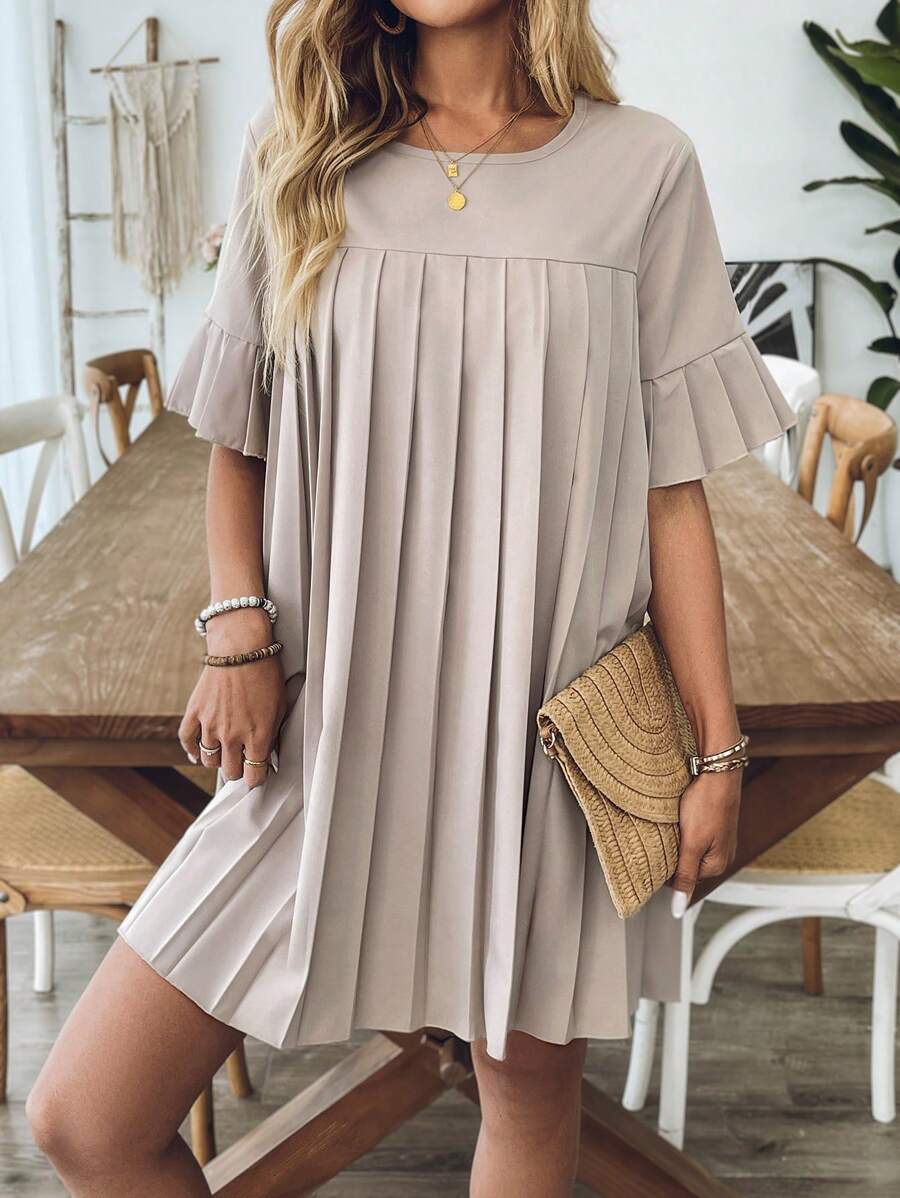 Rochie mini SHEIN, bej
