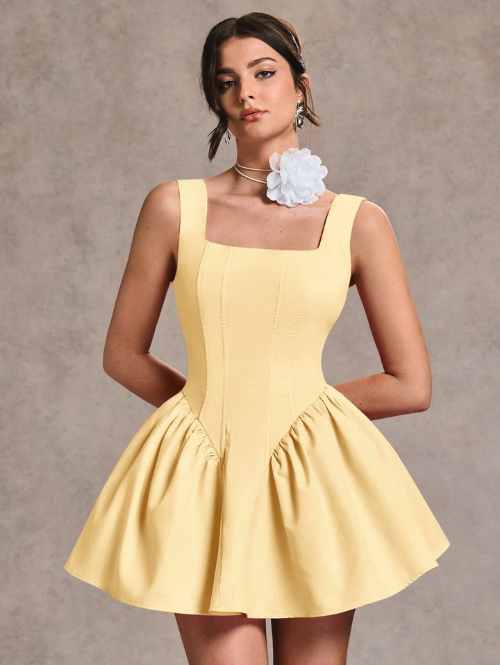 Rochie mini SHEIN, galben