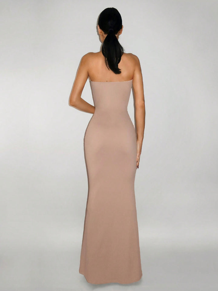 Rochie maxi SHEIN, kaki