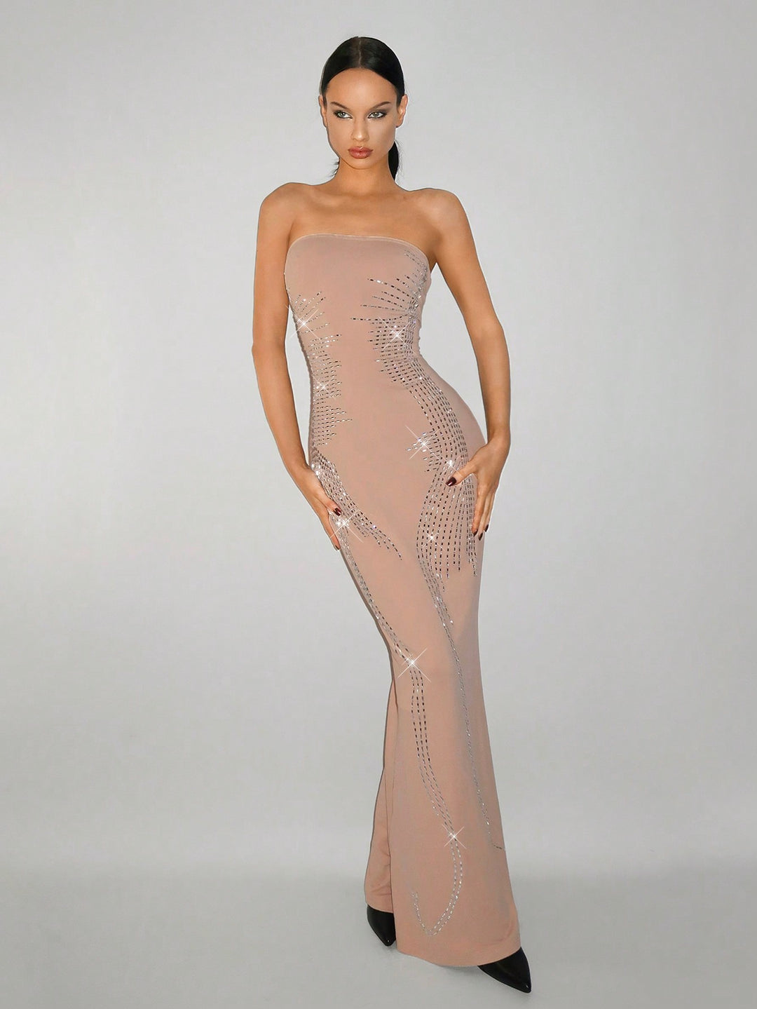 Rochie maxi SHEIN, kaki