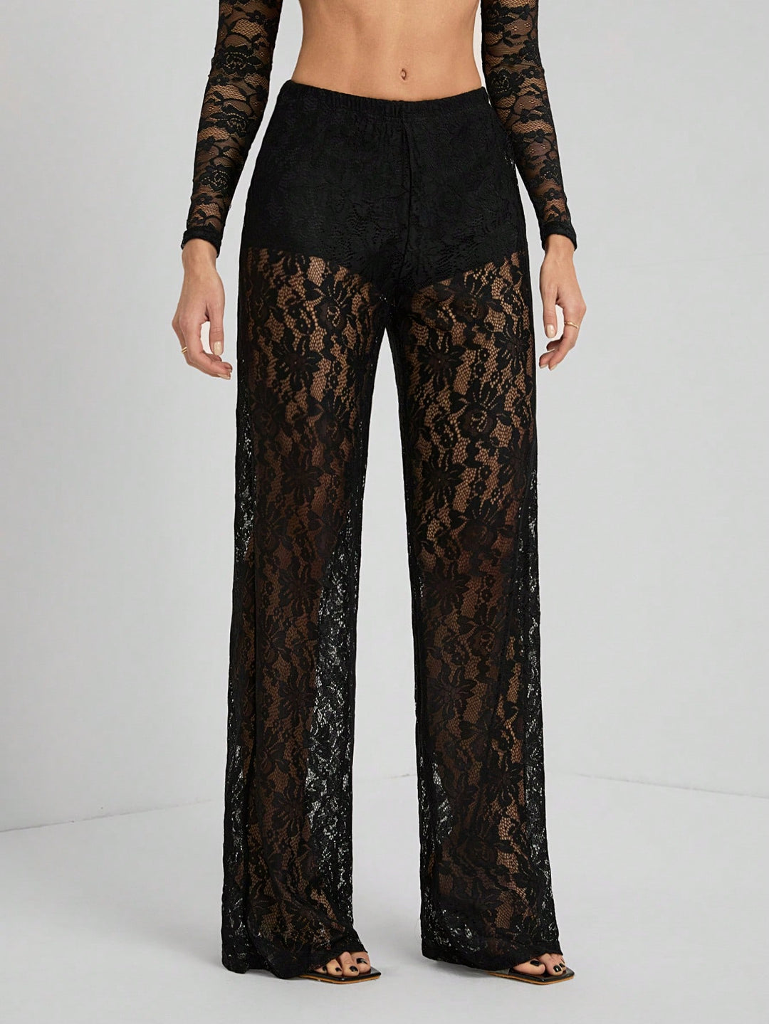 Pantaloni SHEIN, negru