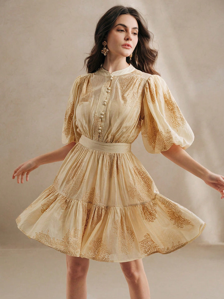 Rochie scurtă SHEIN, kaki