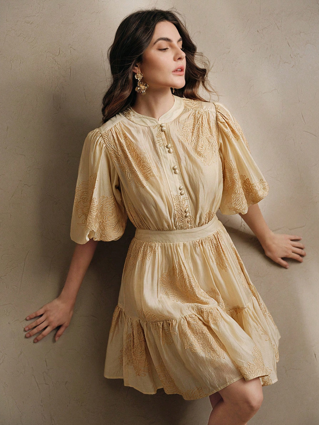 Rochie scurtă SHEIN, kaki