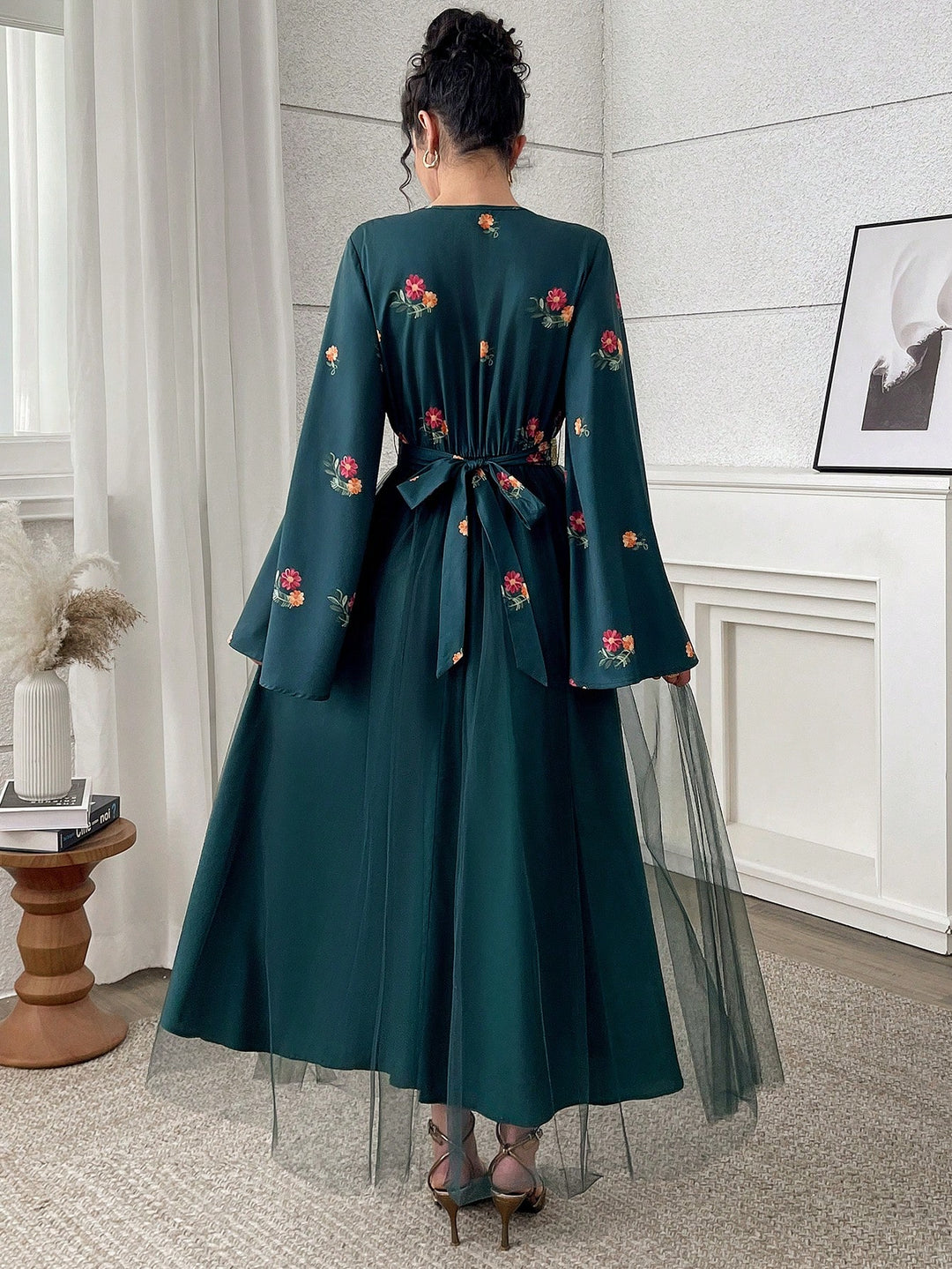 Rochie maxi SHEIN, verde