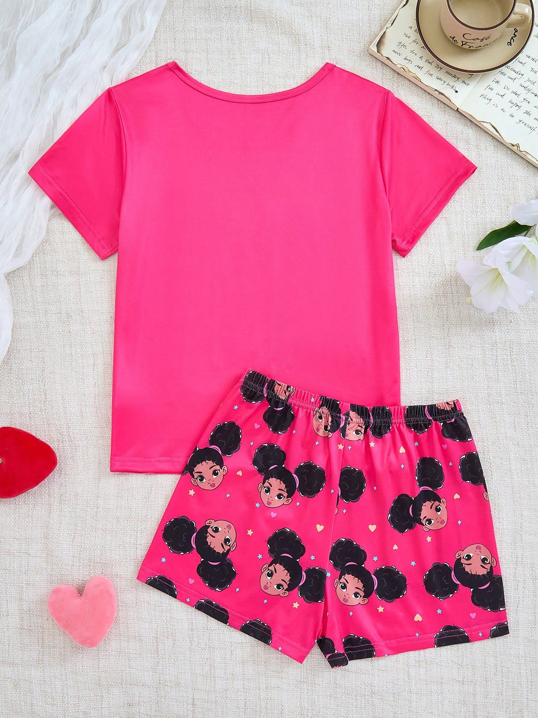 Compleu pijamale SHEIN, roz