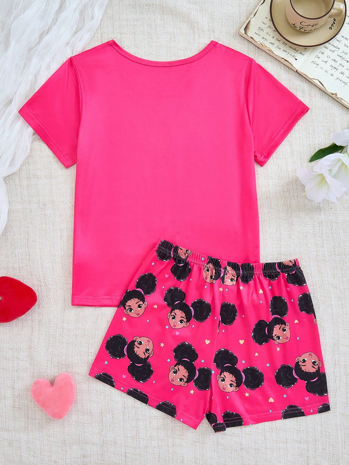Compleu pijamale SHEIN, roz