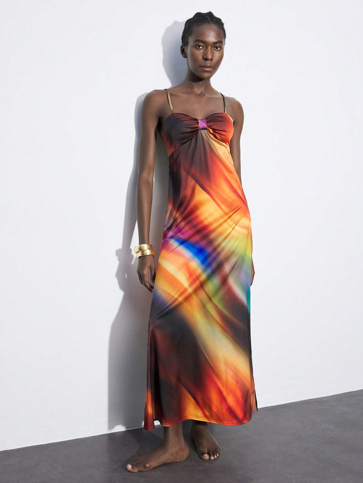 Rochie maxi SHEIN, mix culori